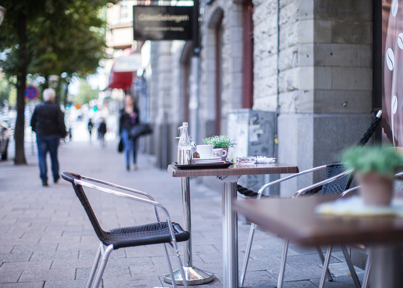 Alu-Bistro chair, black